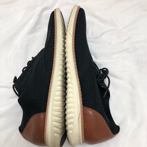 GEORGE MENS BLACK & BROWN LACE UP CASUAL FORMAL SHOES SIZE 13 MEMORY FOAM - Picture 13 of 15